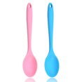 thumbnail image 1 of Cucharas de silicona, cucharas de silicona resistentes al calor, cuchara antiadherente para servir para mezclar, untar mantequilla, 1 of 6