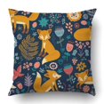 thumbnail image 1 of ABPHQTO patrón con un zorro Funda de almohada Throw Pillow Cover Funda 50x50 cm, 1 of 2