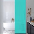 thumbnail image 3 of Turquoise Window Privacy Film, Modern Pure Turquoise Static Cling UV Sun Blocking Heat Control Window Tint Day and Night, Non-Adhesive Reusable One Way Windows Privacy Cover 17.7''x78.7'', 3 of 7