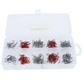 thumbnail image 4 of Fishing Hooks, Triple Hook Super-strength  For Fishing Treble Hooks Set Black / Red, 4 of 8