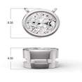 thumbnail image 5 of 0.50 Carat Oval Cut Lab Grown Diamond Solitaire Pendant with Bezel Setting in 14K White Gold, 5 of 5