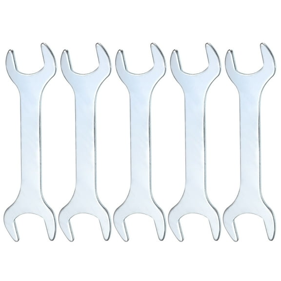 Uxcell 5pcs Double Open End Thin Wrench 17mm x 19mm Metric U-Shaped Spanner