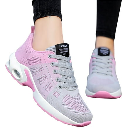 

ZAROYEAX Woven Women s Shoes Sports Casual Shoes Korean Version Fashion Breathable Student Air Cushion Shoes