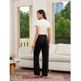 thumbnail image 2 of HEARTNICE Womens Cotton Pajama Pants, Buttery Soft Lounge PJ Bottoms with Pockets Sleepwear,(Black,XL), 2 of 5