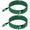 2PACK Green 6FT, variant on Usb C Cable,HopePow 2pcs 10ft Usb C to Usb C Cable 3A Nylon Braided Super Long Type C Charger Fast USb Charging Cable 10 Feet Usb C for Samsung High Speed Android Phone Charger Cord Type C