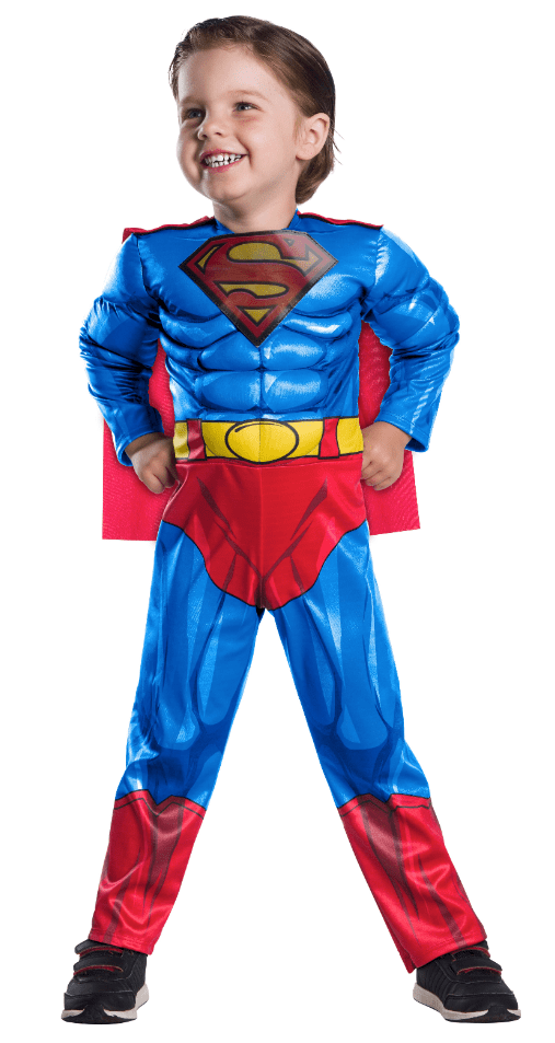 Cape Superhero Fancy Dress Kids Costume Childs Outfit Superman Boys T-shirt 
