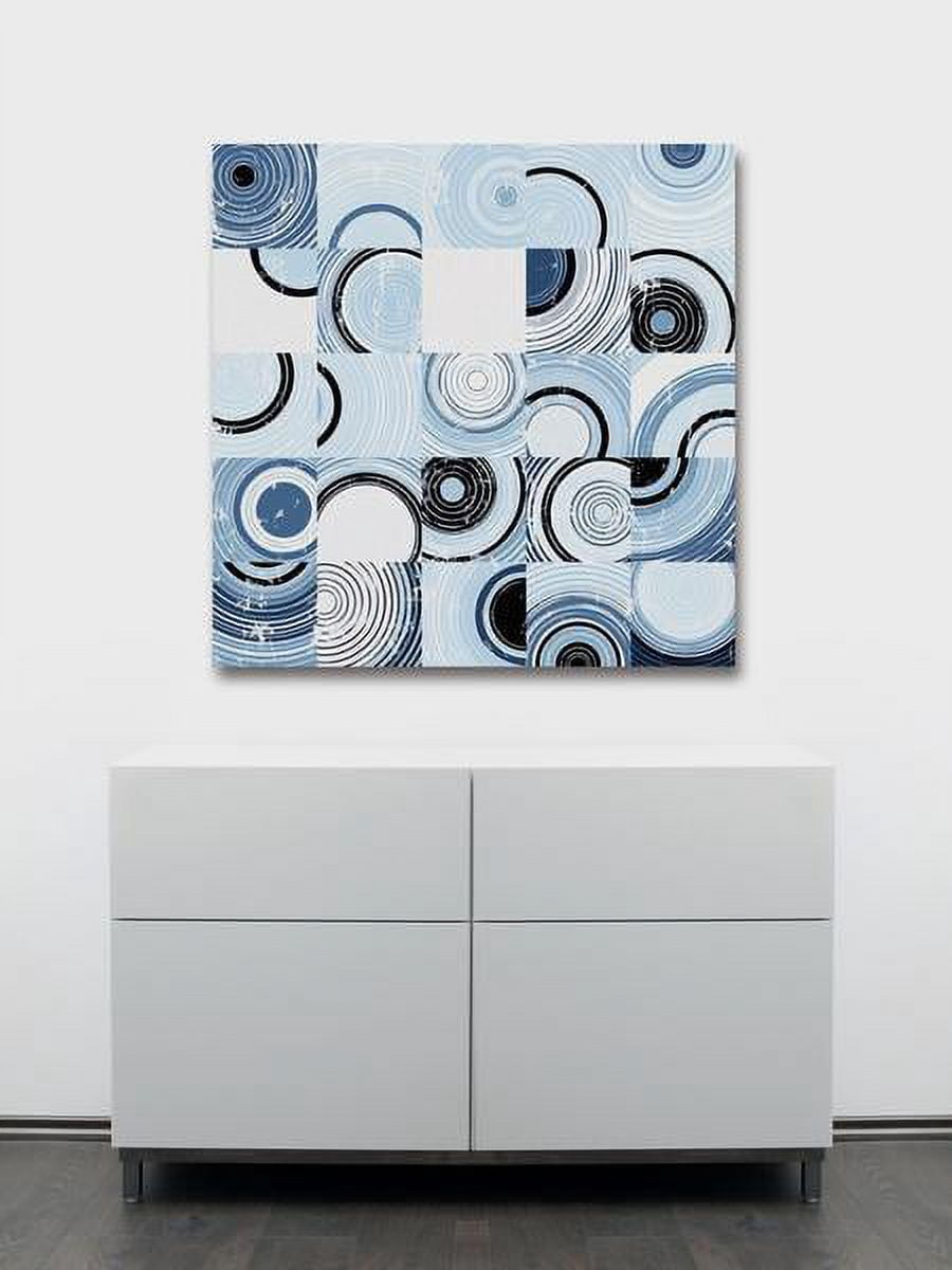"Swirl Puzzle" Painting Print on Wrapped Canvas