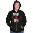 thumbnail image 4 of Tough Love Mother Funny Mom Humor Womens Plus Size Graphic Zipper Hoodie Brisco Brands 2X, 4 of 5