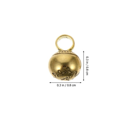 

1 Set DIY Bracelet Making Bells Brass Soundless Bells Durable Bell Pendants