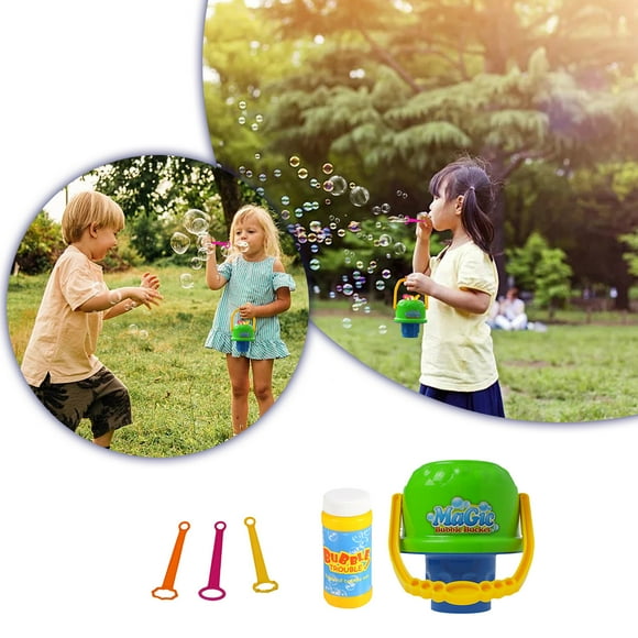 Children's Bubble Machine Toys Leak Proof Anti Spill Bucket Manual Type Bubble Blowing Stick Does Not Leak Bubble Machine 100ml