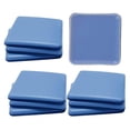 thumbnail image 1 of 10 protectores de suelo para muebles con almohadillas deslizantes antideslizantes y antiarañazos. azul 25x25mm, 1 of 9