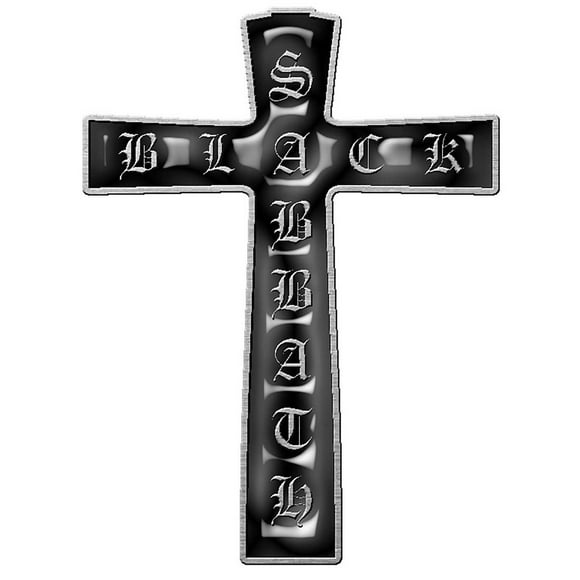 Black Sabbath Enamel Cross Badge