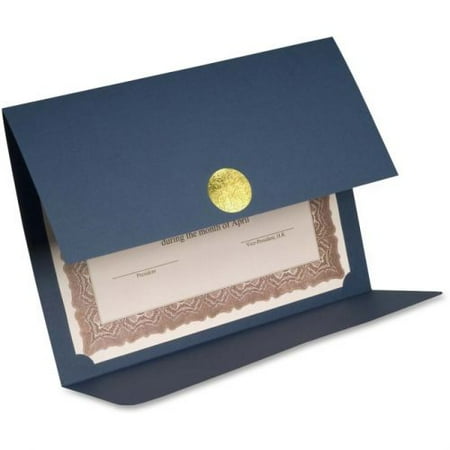 certificate holder linen fold navy james st elite recycled pack medallion holders letter frames double envelopes paper sheet base office