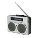 thumbnail image 4 of Reproductor de casete portátil grabadora AM FM reproductor de casete y grabadora de radio con altavoz para auriculares para ducha al aire libre, 4 of 14