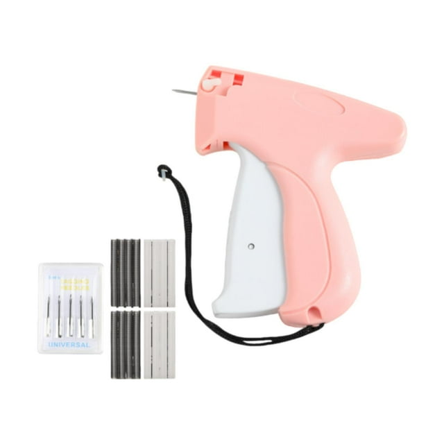 Ropa rápida FIJA de CARRIMIENTO Herramienta de prenda Profesional Máquina de la máquina de coser de mano para ropa para almacén de tiendas rosa