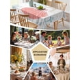 thumbnail image 5 of Teal Red Coastal Nautical Table Cloth, Beach Sea Turtle Ocean Coral Starfish Waterproof Tablecloth for Rectangle Tables, Washable Fabric Table Cover for Restaurant Kitchen Dining Tables 54"x108", 5 of 6