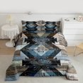 thumbnail image 4 of Feelyou Western Tribal Aztec 01, Rustic Farmhouse Cabin Twin Comforter Sets, Old Barn Door Reversible Bedding Set, Ultra Soft Home Decor, 2pcs, 4 of 8