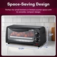 thumbnail image 5 of 2 Slice Toaster Oven with Time and Temp Knobs, 5 of 6
