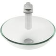 thumbnail image 2 of Novatto NSFC-8048057BN Bonificare Round Clear Glass Vessel Bathroom Sink Combo, 2 of 8