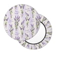 thumbnail image 2 of KLL Lavender Flowers Round Bar Chair Cushion Cover 13 inch ,Bar Stool Protector with Elastic, Soft Washable, 2 of 6