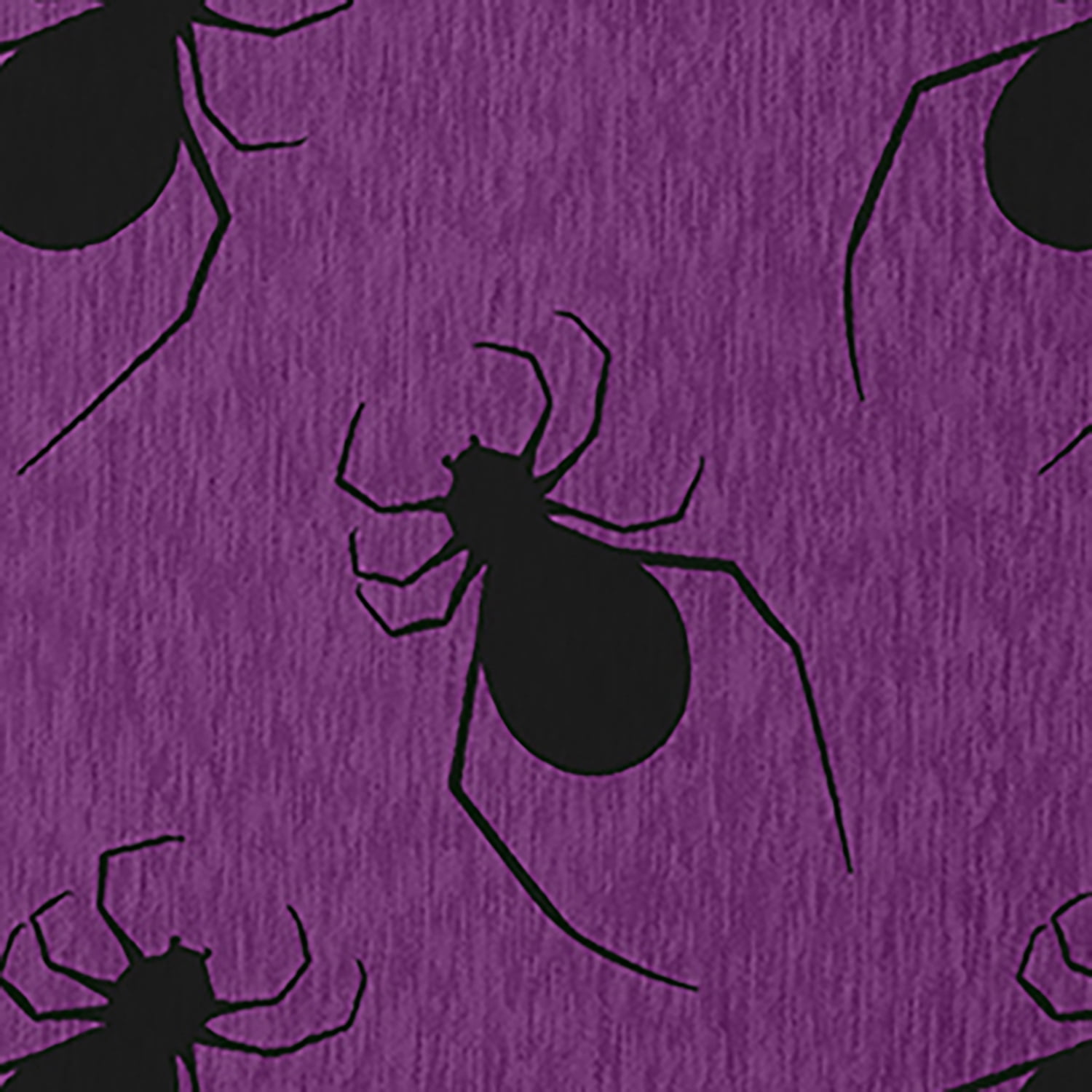 Simply Daisy Spider Pattern Amethyst Halloween Chenille Area Rug, 2' x 3'