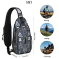 thumbnail image 5 of Crossbody Sling Backpack for Women Men Squids and Octopi in Navy Shoulder Sling Crossbody Casual Chest Bag for Travel Sports Running Hiking, 5 of 6