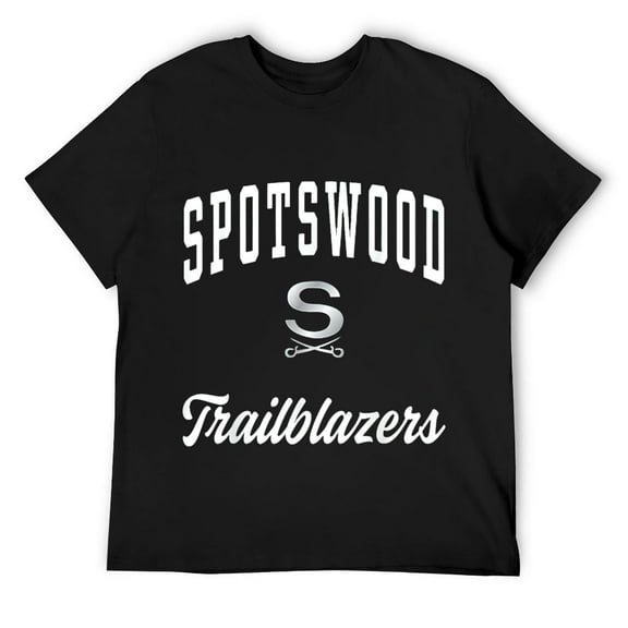 Mens Spotswood High_School Trailblazers T-Shirt Black