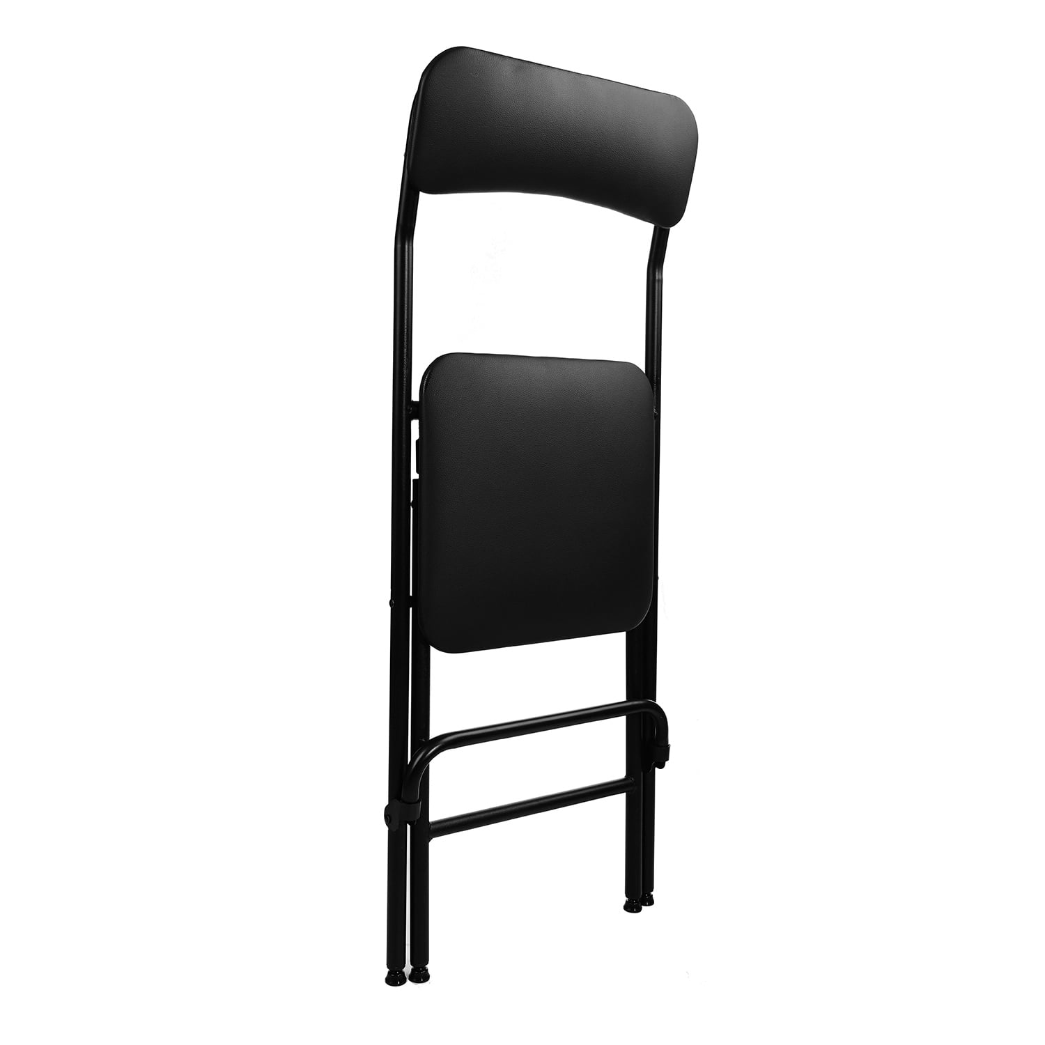 VOLIX 38'' Vinyl-Padded Folding Chair Counter Height Stool Chair