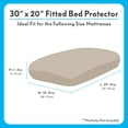 thumbnail image 7 of Paw Inspired 30 x 20 x 5 in Dog Bed Cover Replacement Washable Waterproof Fitted Pet Bed Protector, Removable Cover for Dog Mattress (Beige), 7 of 7