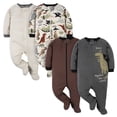 thumbnail image 1 of Conjunto de ropa Gerber para bebé niño, paquete de 4 pijamas enterizos Footie Sleepers, 1 of 6