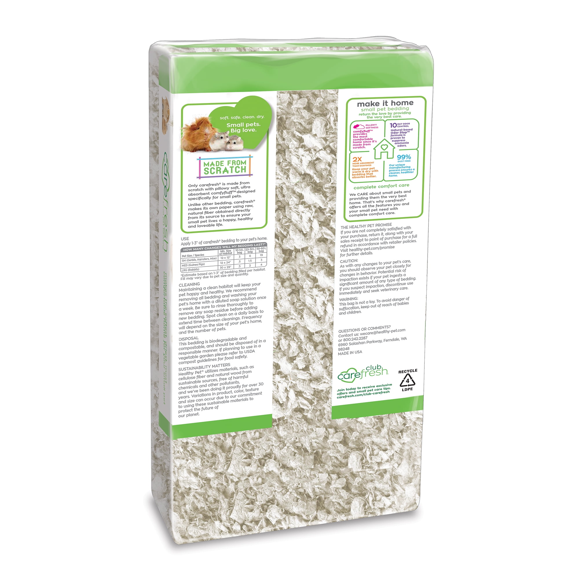 carefresh bedding 50l