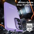 thumbnail image 3 of for Samsung Galaxy A35 5G Case Matte,[Frosted Translucent] Samsung A35 5G Case with [Tempered Glass Screen Protector][Silky Touch][12FT  Grade] Galaxy A35 5G Phone Case (Light Purple), 3 of 6