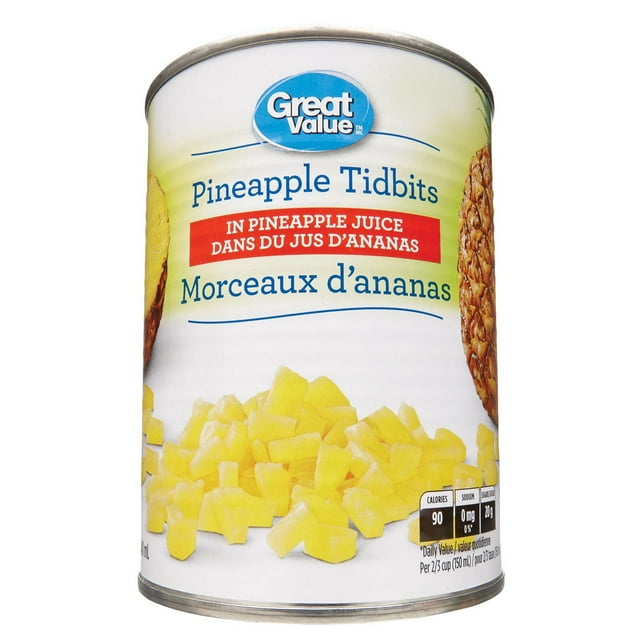 Great Value Pineapple Tidbits