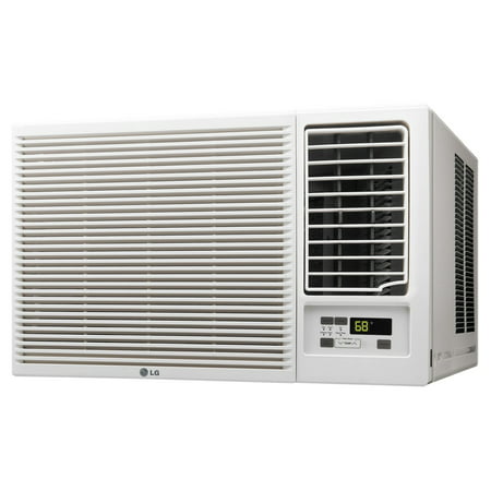 LG 18,000 BTU 230V Window-Mounted Air Conditioner with 12,000 BTU Supplemental Heat