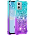 thumbnail image 3 of Case for Moto G 5G 2023, Moto G 5G 2023 Case Liquid Cute Clear Glitter Heavy Duty Shockproof Anti-Scratch Soft TPU Protective for Girls Women Phone Case for Moto G 5G 2023 Gradient Blue, 3 of 6