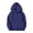 Navy, variant on NEBWOAK Girls Oversized Hoodie Solid Cotton Pullover Long Sleeve Sweatshirt Light Blue,Size 8-9 T