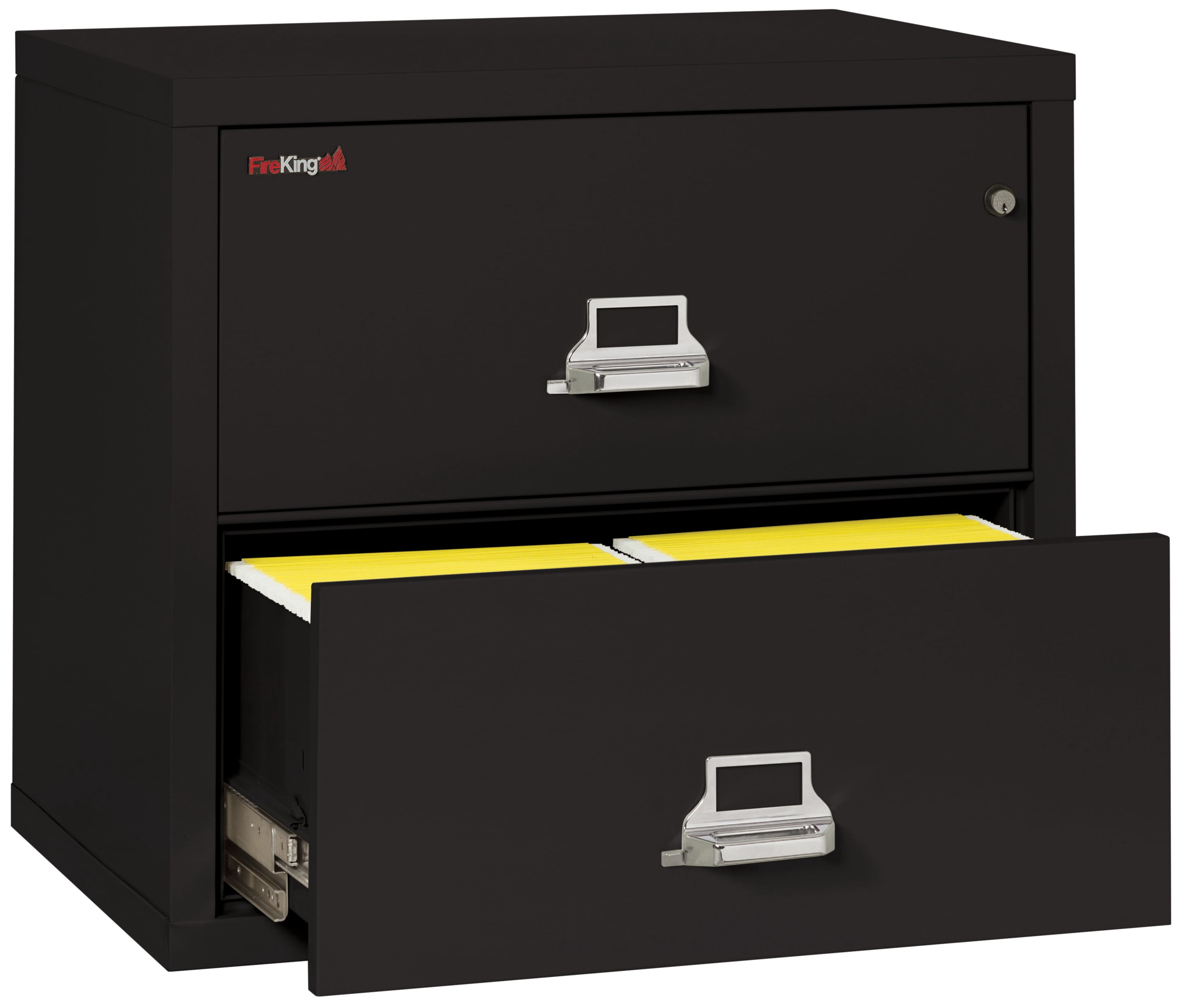 Fireking 2 Drawer 31" wide Classic Lateral fireproof File Cabinet-Black
