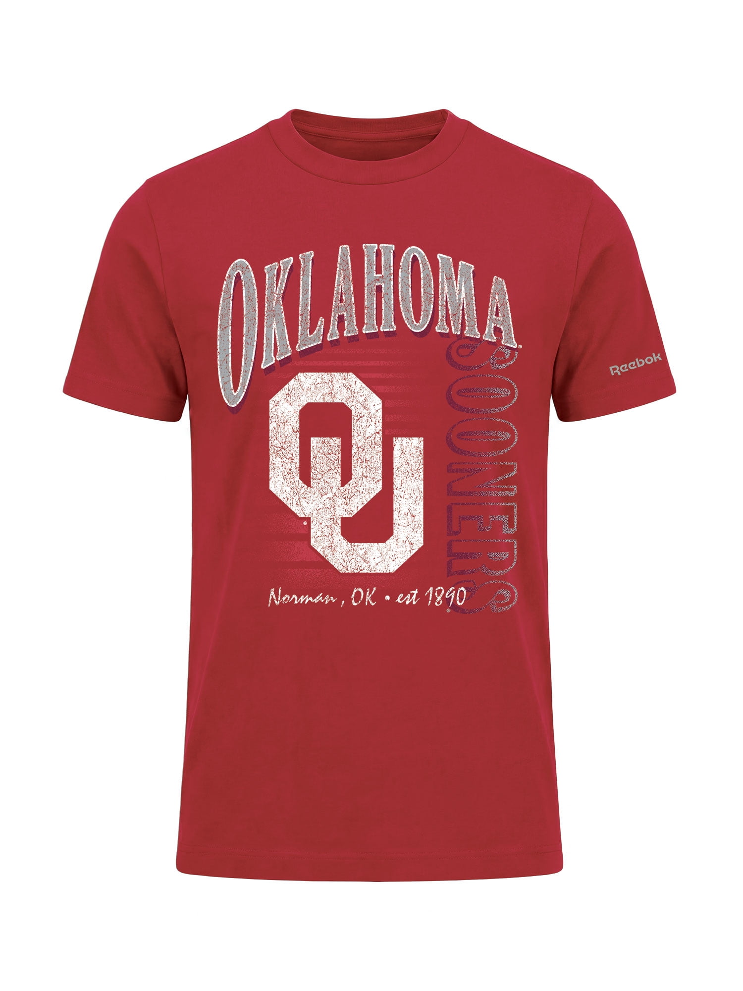 Oklahoma Sooners Reebok Mens Crew Neck Short Sleeve T-Shirt