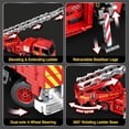 thumbnail image 3 of Fire Engine Truck Building Blocks Set,APP Remote Control RC Fire Engine Toy Set 22005,Emergency Vehicle Building Toys, Large Fire Truck Model Car Toy,3047 PCS, 3 of 7