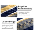 thumbnail image 6 of Davulos Blue Beds in a Bag, 6 Pieces Full Comforter Set Geometric Pattern Bedding Sets with Comforter, Flat Sheet, Fitted Sheet, 2 Pillowcases & 1 Decorative Pillowcase, 6 of 10