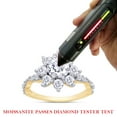 thumbnail image 7 of 1 2/3 ct. t.w 6.5MM Round Cut Lab Created Moissanite Diamond Halo Flower Wedding Engagement Ring For Women In 14K Solid Yellow Gold (G-H Color, VVS1 Clarity, 1.65 Cttw)-8, 7 of 7