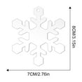 thumbnail image 4 of Cheapark Transparent Acrylic Snowflake Ornaments - Hole-Punched Blank Design, Versatile Holiday Pendants for Christmas Tree & Home Decor, 4 of 6