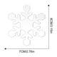 thumbnail image 3 of Adornos navideños, adornos navideños, regalos navideños, comercio exterior, decoración navideña, copos de nieve con agujeros, láminas acrílicas transparentes en blanco, colgantes navideños, pegatinas, 3 of 6