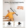thumbnail image 3 of 4ft Wall Mounted Stair Handrail Black Iron 250lbs Load Tube, 3 of 6