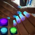 thumbnail image 1 of 1Box Glow In The Dark Nail Pigment Powder, Luminous Powder For Acrylic Tips, Halloween Party Luminous Pigment Powder, 1 of 5