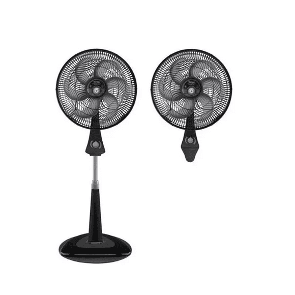 Ventilador T-Fal 2 En 1 Silence Force VE7741X Negro 18 pulgadas