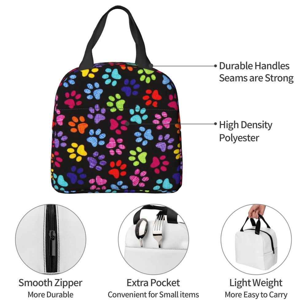 The Beatle Submarine Lunch Bag for Women Men Waterproof Insulated Canvas Cooler Thermal Food Containers Picnic Work Lunch Box