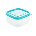 thumbnail image 3 of 10pcs 250ml Mini Plastic Crisper Square Food Container Kitchen Lunch Boxes Sealed Box for Refrigerator Microwave Oven (R, 3 of 8
