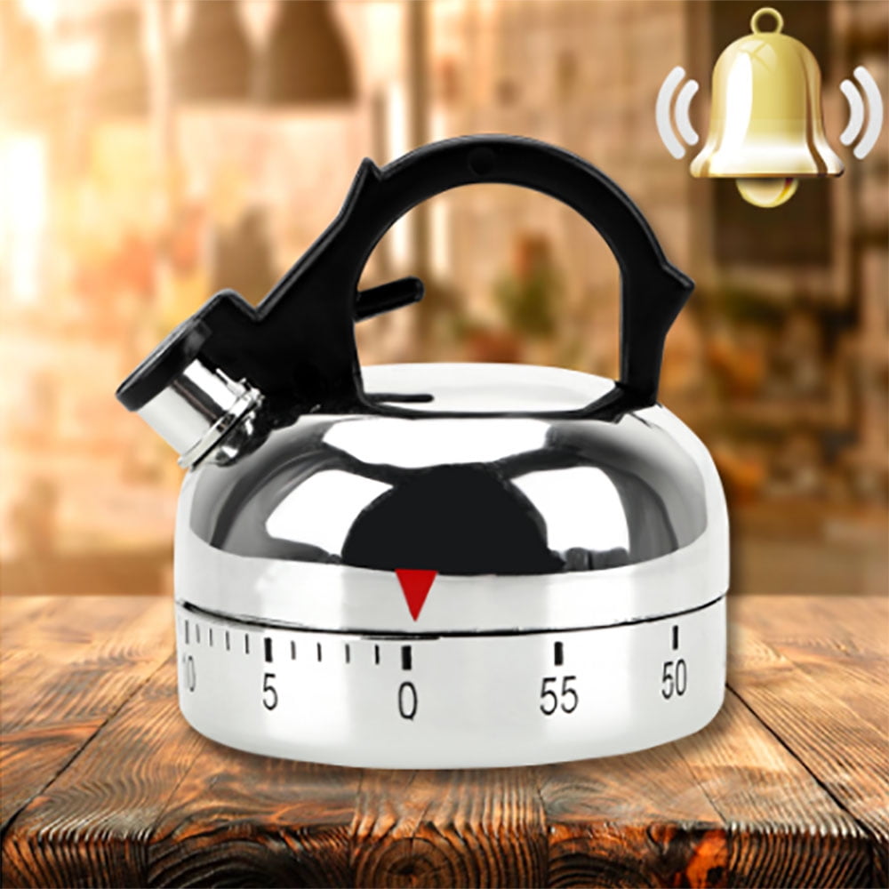 Vintage Tea Kettle Teapot Cook Alarm 60 Minute Mechanical Timer Clock USA SELLER 