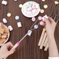 thumbnail image 6 of RYLZXMarshmallow Roasting Sticks, Telescoping Smores Sticks for Open Fire Pit, Marshmallow Toasting Barbecue Forks Smores Skewers for Campfire Camping  Hot Dog Bonfire Grill 32 inch 8pack, 6 of 7